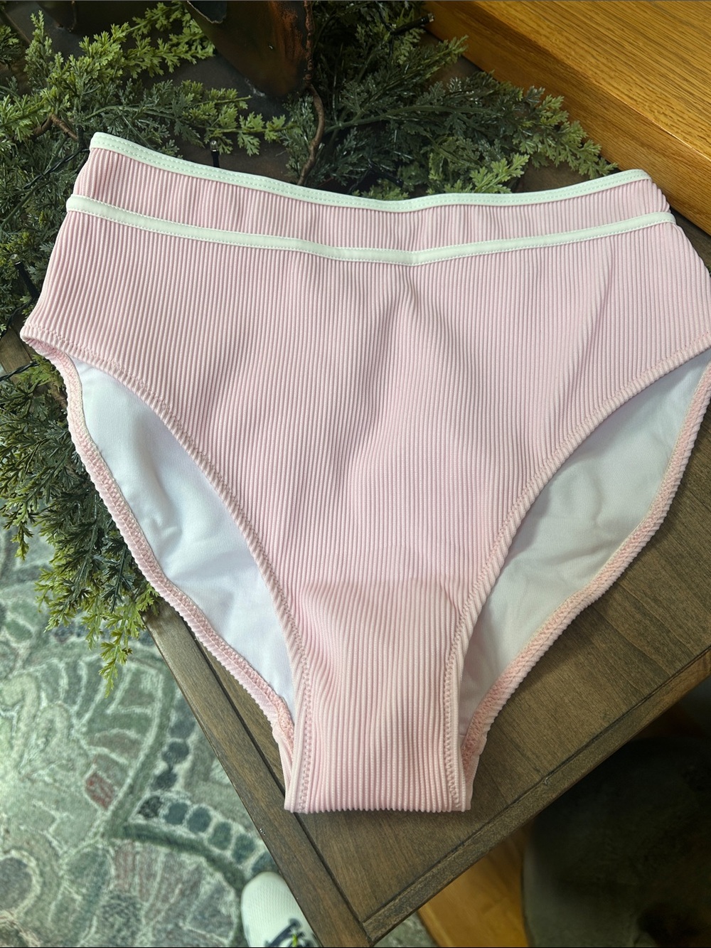 BMJL Pink Ribbed bikini Set medium NEW! - Picture 3 of 9